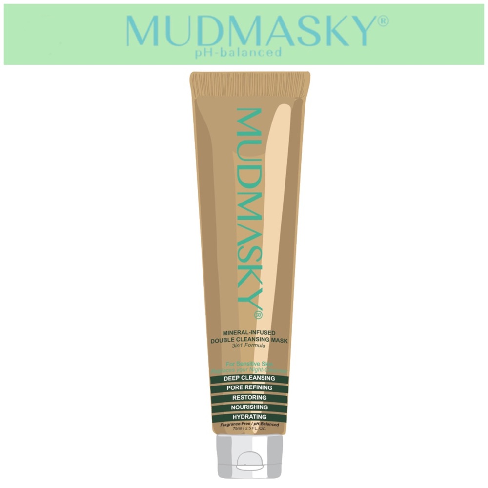 MUDMASKY MINERAL INFUSED DOUBLE CLEANSING MASK